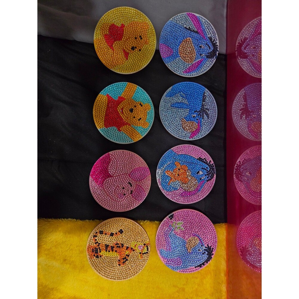 Diamond painting coasters - Pooh and Friends